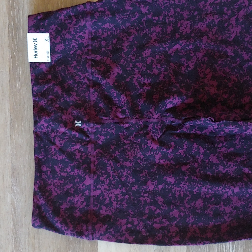 NWT Hurley Women's Purple Reversible Leggings Size XL - Picture 5 of 11